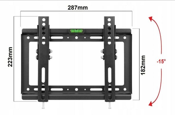 Tv Wall Mount Bracket Flat Tilt 14" - 42"