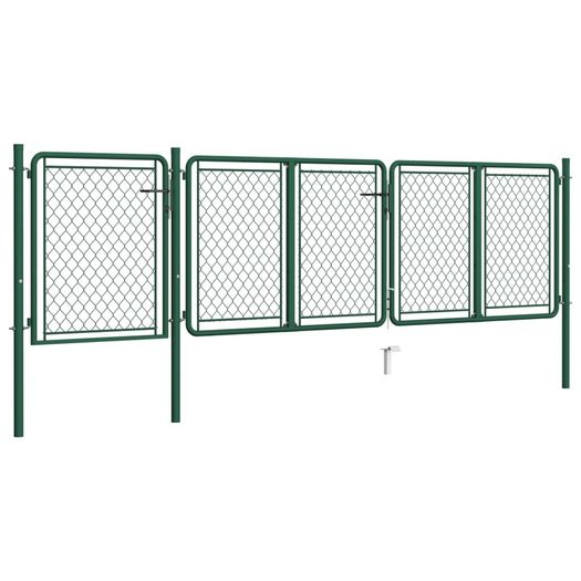 Garden Gate Steel 100x395 cm Green
