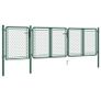 Garden Gate Steel 100x395 cm Green Image 2