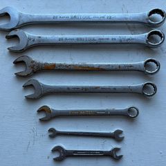 Vintage Britool spanners all stamped BRITOOL.