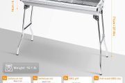 Charcoal BBQ Grill Portable Stainless Steel Folding