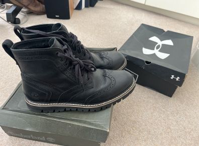 Timberland black mens boots