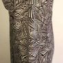 Sigrid Olsen Faux Wrap Dress. Long Sleeve. Brown & Cream Leaf Pattern. Size L. Measurements in Description. Image 4