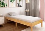 Bed Frame Solid Oak Wood 100x200 cm