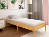 Bed Frame Solid Oak Wood 100x200 cm