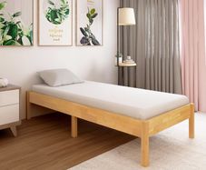 Bed Frame Solid Oak Wood 100x200 cm