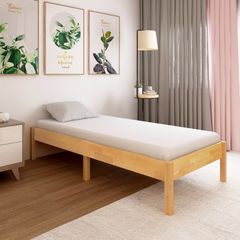 Bed Frame Solid Oak Wood 100x200 cm
