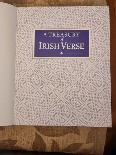 A Treasure Of Irish  Verse. Edited By David Gibbon. First Edition Hardback With Dustjacket In Very Good Condition. 36.