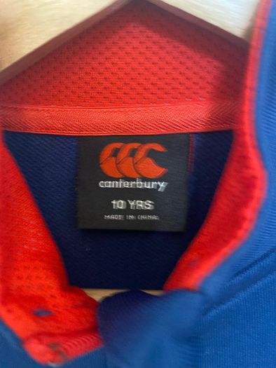 Boys Canterbury Vapodri Blue Zip Up Top - Age 10 Years