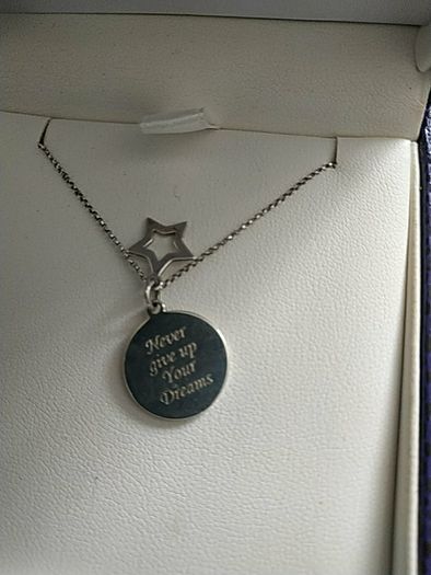 Silver chain.
