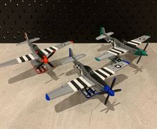 P51 Mustang Trio Bundle - 3D Model plane (Free Postage)