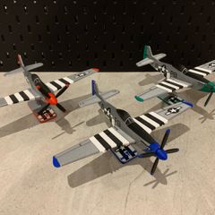 P51 Mustang Trio Bundle - 3D Model plane (Free Postage)
