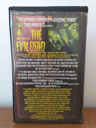 The Evil Dead Pre Cert x 1981 Palace Video (Super Ultra Rare On Palace Release) Discount Just Been Added.