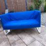 Sofa in good condition; the cover is removable and needs washing. Image 2