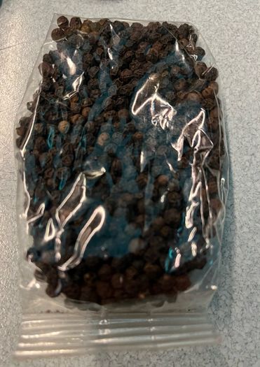 Organic black pepper spices