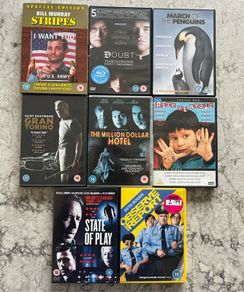 DVD and VHS items for sale.