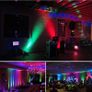 2 Pcs Par Lights, RGB 36 LED Stage Lights Sound Activated DMX Control, 7 Modes Uplighting Lights with Remote Control Stage Lighting, DJ Par Party Lights for Club KTV Disco Party Image 2