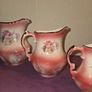 Matching Rockingham Staffordshire pottery pitchers Image 3