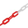 Set of 4 Chain Posts and 2 Plastic Chians of 10 m Each Image 4