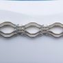 Vintage Sterling Silver 925 Art Deco Bracelet (L-7,5" - 13,24g) Image 9