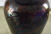 Glass vase, likely manufactured by Royal Brierley signed.