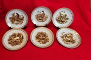 Hunting Motifs Decorative Plate Set , Manufacturer: L. Lichte, Fine China, GDR (East Germany), 1960s-1970s