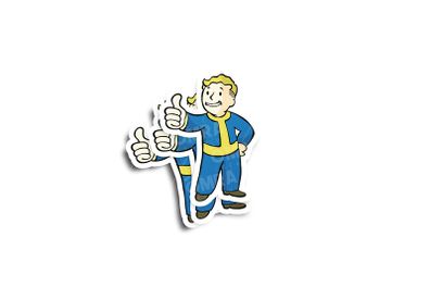 Vault Boy Glossy Stickers 2-Pack