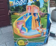 Bestway H2OGO! Turbo Splash Inflatable Mega Bouncy Castle Water Park for Kids with WaterSlide