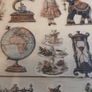50pcs Retro Transparent Stickers Decals Image 4