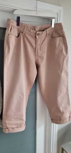M&S dusted pink cropped pants Sz 14