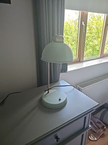Pair of Modern Mint Green Metal Desk/Table Lamp