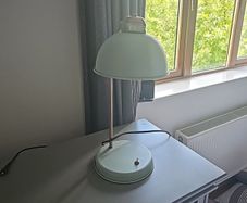 Pair of Modern Mint Green Metal Desk/Table Lamp