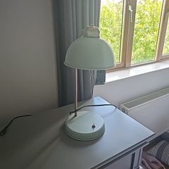 Pair of Modern Mint Green Metal Desk/Table Lamp