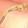 9K gold hoop earrings Image 3
