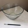 Heavy glass bowl with swirl pattern Image 2