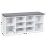 Shoes Cupboard Storage With Cushion - Free Delivery Image 7