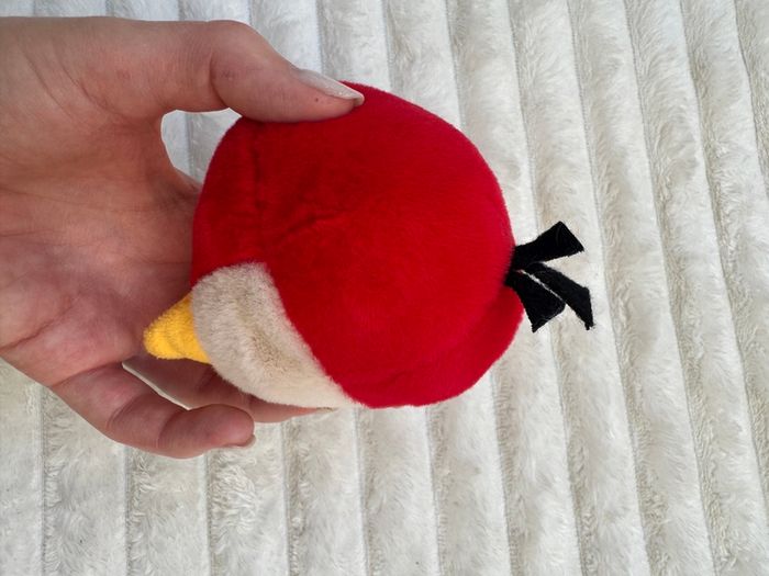 Angry Birds Plush Backpack Clip Red Bird approx. 10 cm. Used Please see photos