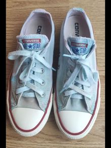 Converse All Star Low Top  Faded Blue  UK 4