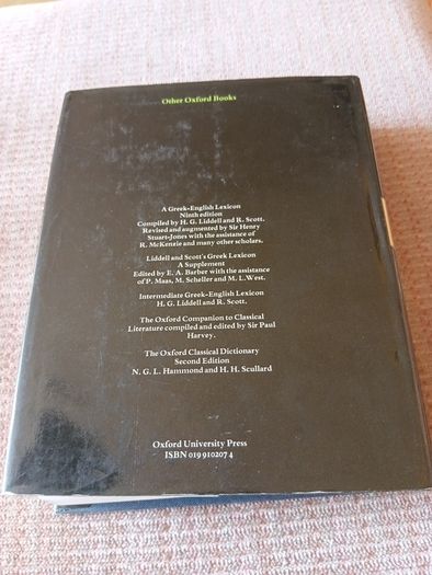 1980 Greek-English Lexicon. Loddel and Scott. Languages. Vintage.