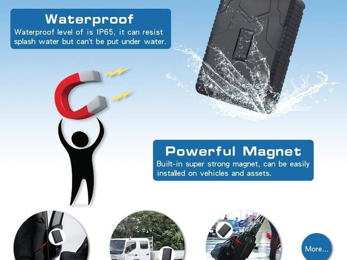 Magnetic GPS Tracker with Real-Time Worldwide Tracking