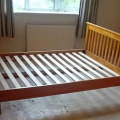 Gorgeous 4Ft 6 Double Wooden Bed Frame - Can Deliver