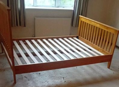 Gorgeous 4Ft 6 Double Wooden Bed Frame - Can Deliver
