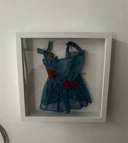 Framed Vintage Dolls Dress