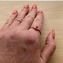 Two rose gold plated silver dress rings/ promise ring Image 7