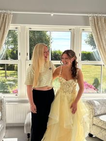 yellow debs dress