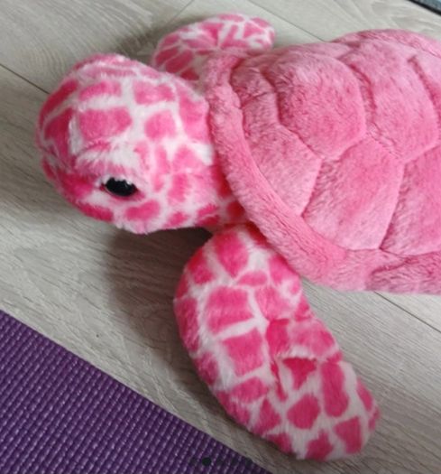 Beautiful pink sea turtle plush soft toy