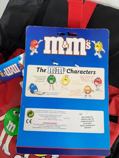 New M&M's collectables backpack and toy