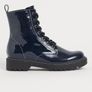 H&M Navy Biker Boots Image 3