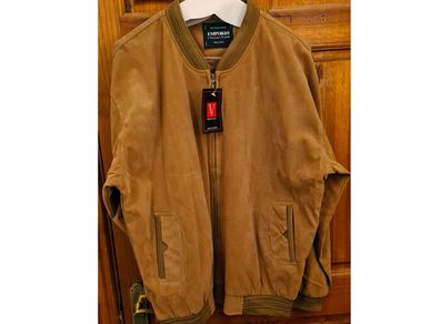 Mens faux suede jacket