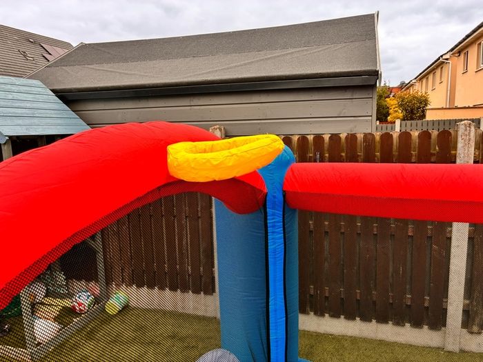 Bouncy castle with slide